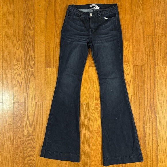 Judy Blue Flare Wide Leg Jeans Blue Womens Size 9/29 - Picture 1 of 6